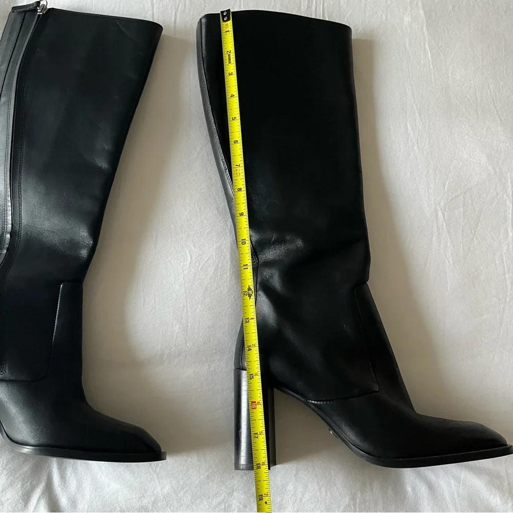 Zara Black Knee-High Boots - Picture 7 of 9